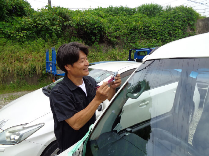 フロントガラス交換 施工例